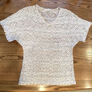 Women’s short sleeve Lacey sweater